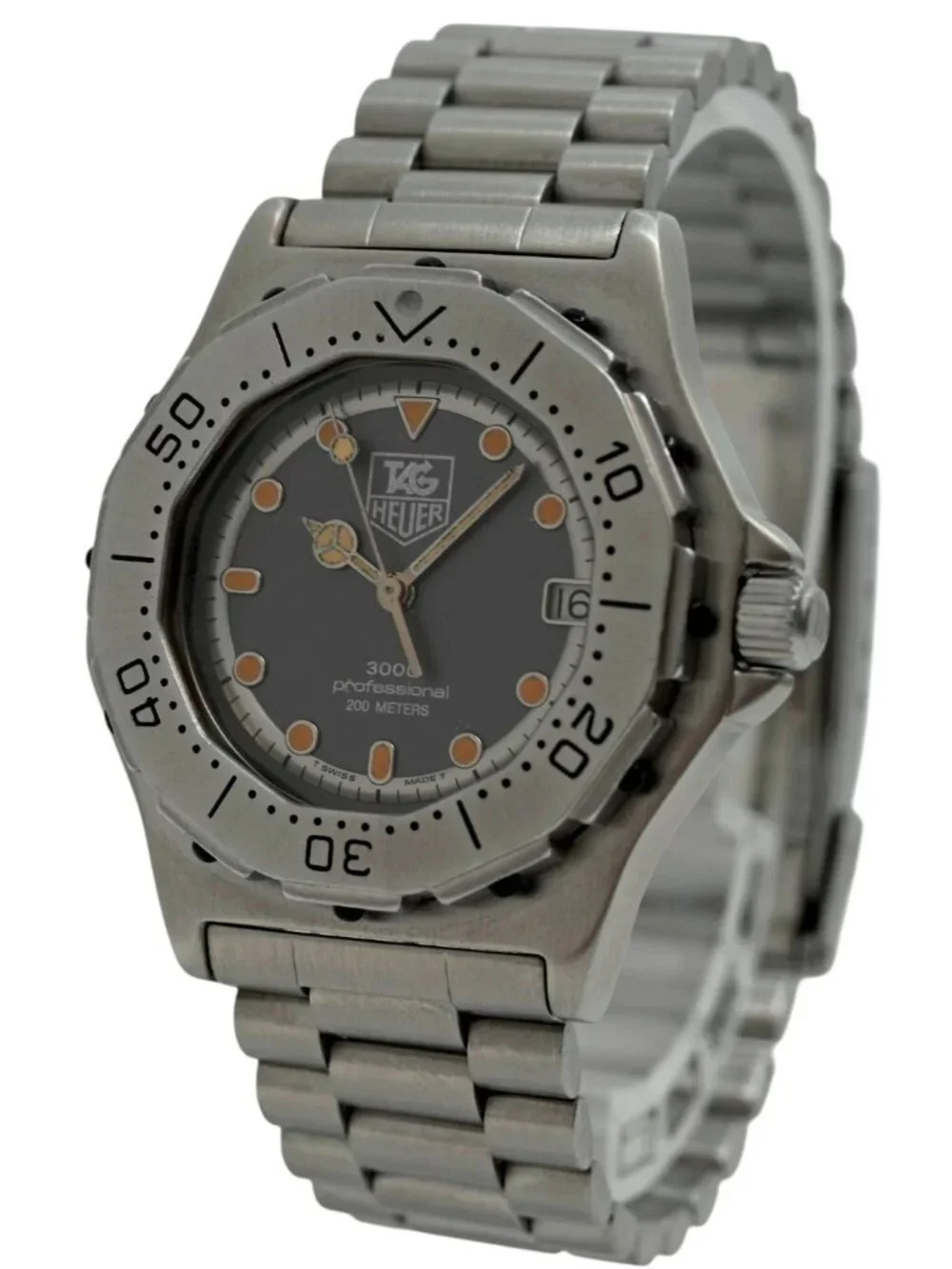 Tag Heuer Midsize 35mm Professional 3000 Series Swiss Quartz Watch Ref: 932.213!